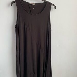 Alembika Essential Little Black Midi Sleeveless Dress Size 6 Israel (16* US)
